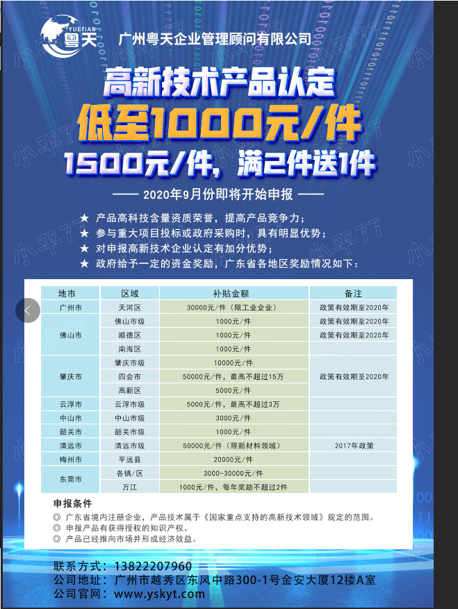 廣東省高品認證 廣東省高品認證